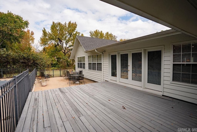 view of deck