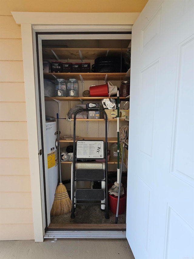 storage featuring water heater