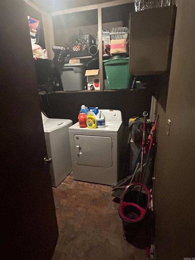 laundry room featuring separate washer and dryer