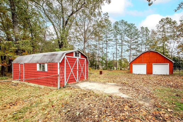 view of outdoor structure featuring a garage