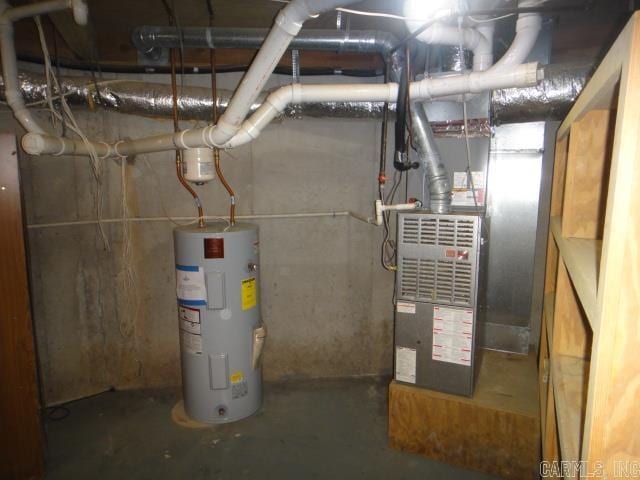 85 Bluff View Dr, Quitman, AR 72131 - utility room featuring water heater