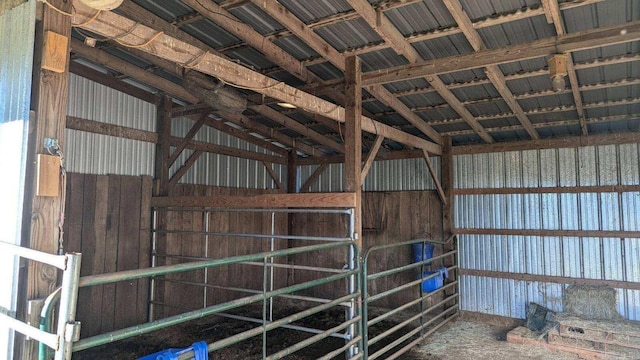 view of horse barn