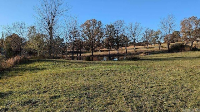 view of yard featuring a water view