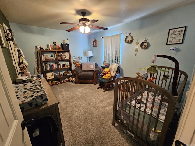 513 Saint Charles Ct, Haskell, AR 72015 - bedroom with carpet and ceiling fan