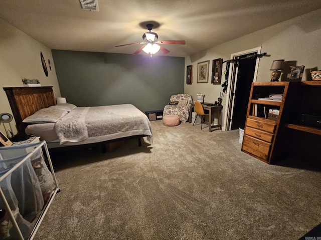 513 Saint Charles Ct, Haskell, AR 72015 - carpeted bedroom featuring a ceiling fan