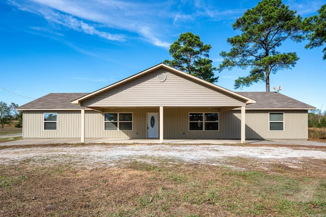 view of front of home featuring a patio area