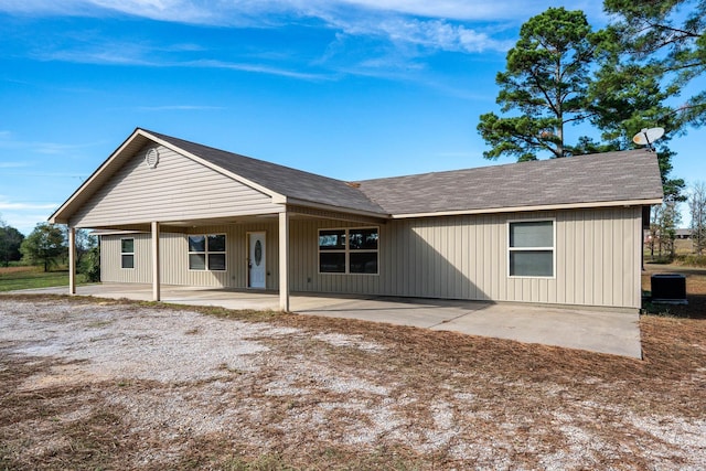 rear view of property with a patio area