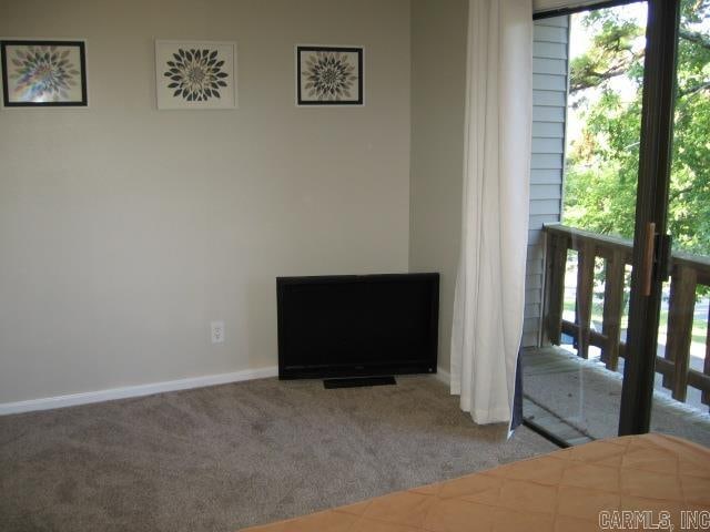 unfurnished bedroom with carpet flooring