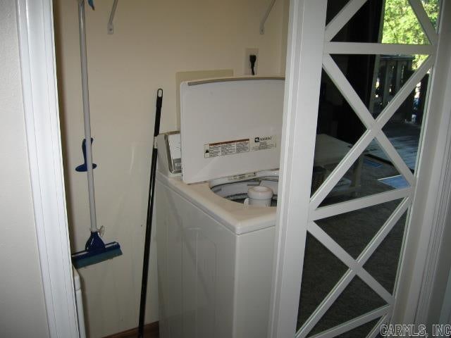 view of laundry room