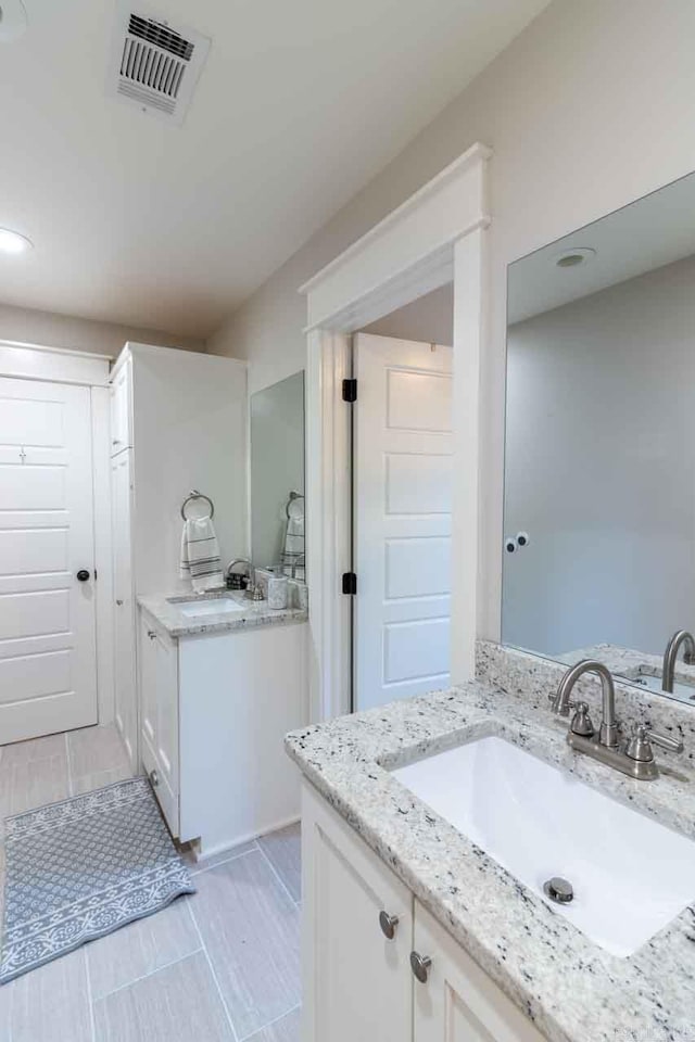 bathroom with vanity