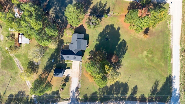 aerial view featuring a rural view