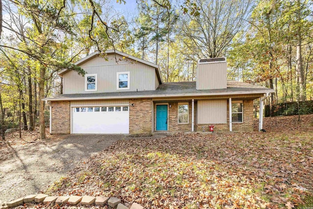 view of front of home featuring a garage