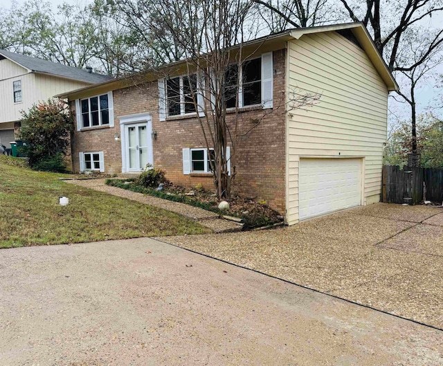 raised ranch with a garage