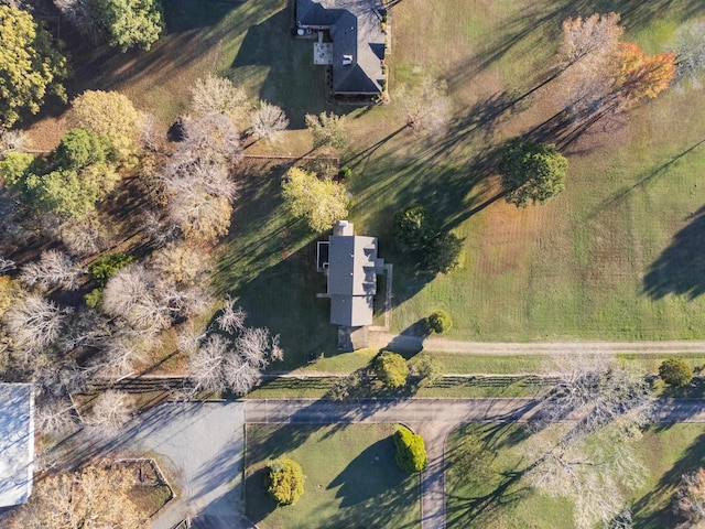 aerial view featuring a rural view