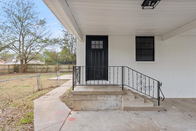 view of entrance to property