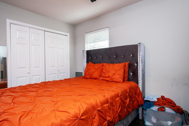 bedroom with a closet