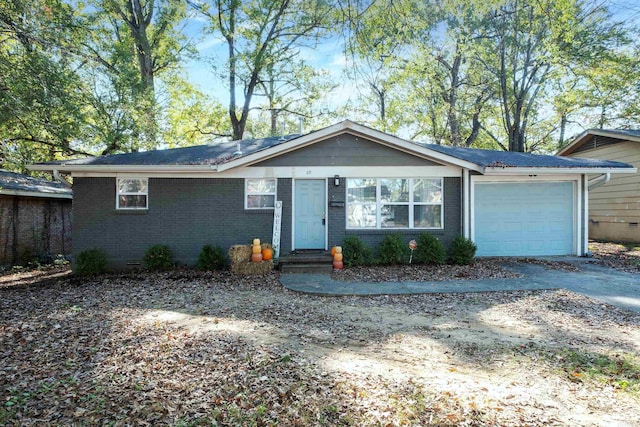 ranch-style house with a garage