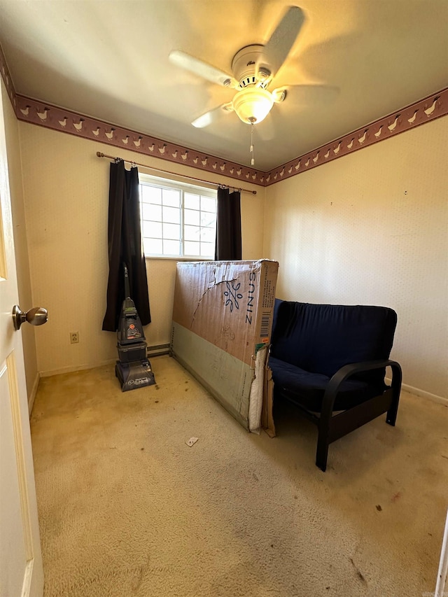 1107 Glenaire St, Mena, AR 71953 - bedroom featuring carpet and ceiling fan