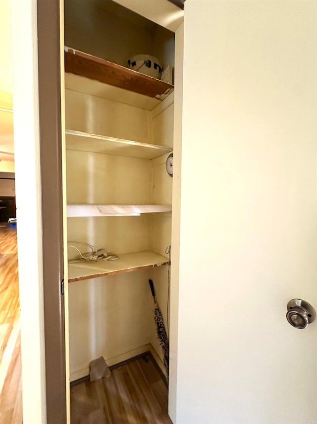 view of pantry