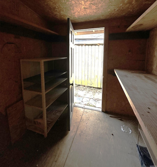 view of storage room