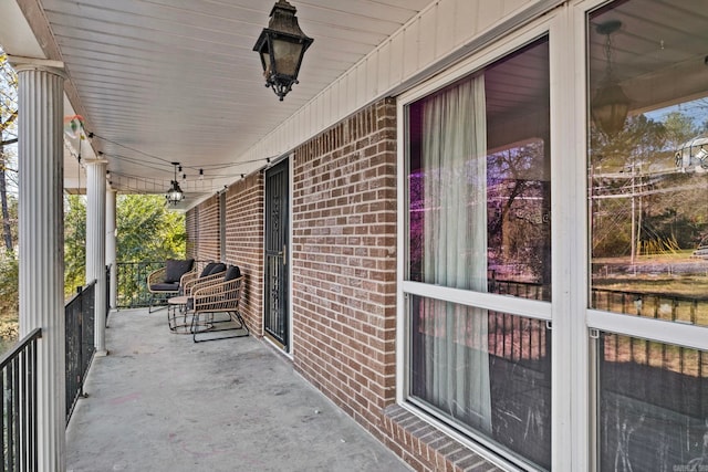 view of patio with covered porch