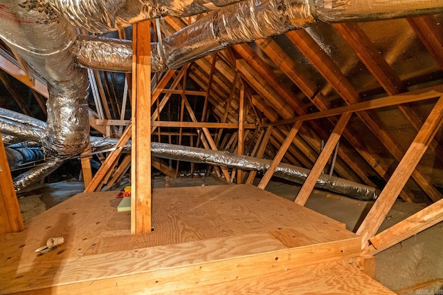 view of attic