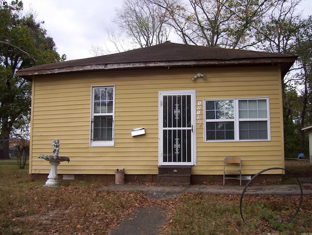 view of rear view of property