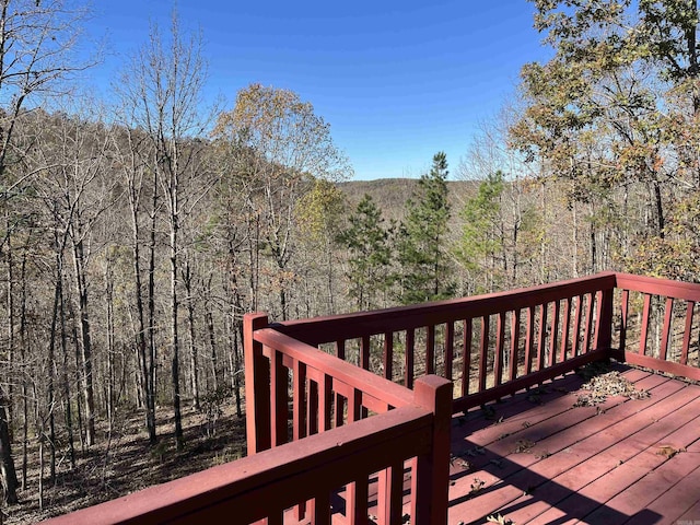 1217 Lovell Ln, Mountain View, AR 72560 - deck with a view of trees