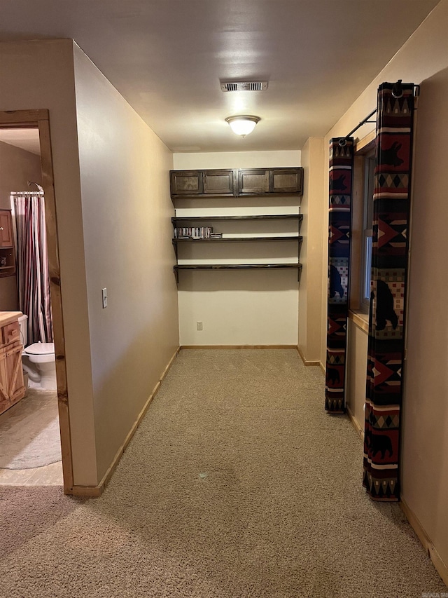 1217 Lovell Ln, Mountain View, AR 72560 - hallway with light colored carpet and baseboards