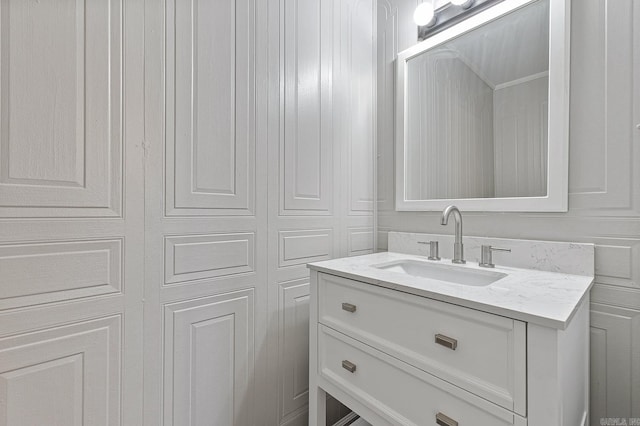 bathroom with vanity