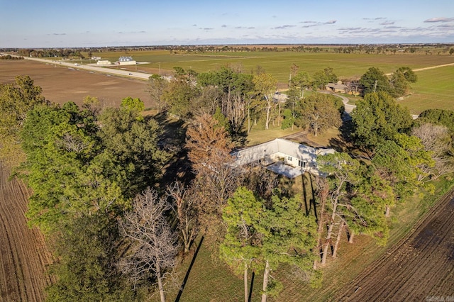 bird's eye view featuring a rural view