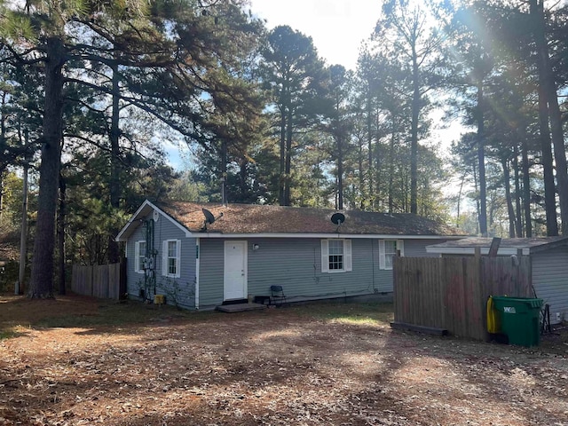 view of back of property