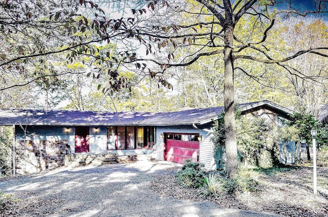 ranch-style house with a garage