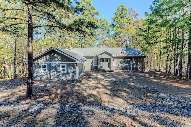 view of front of home