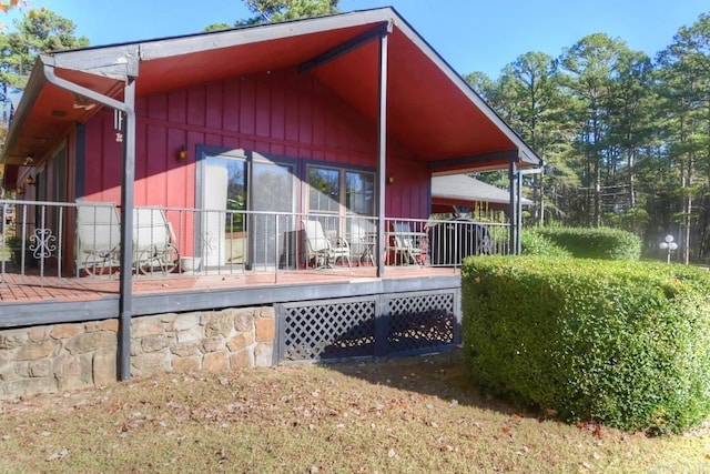 view of rear view of property