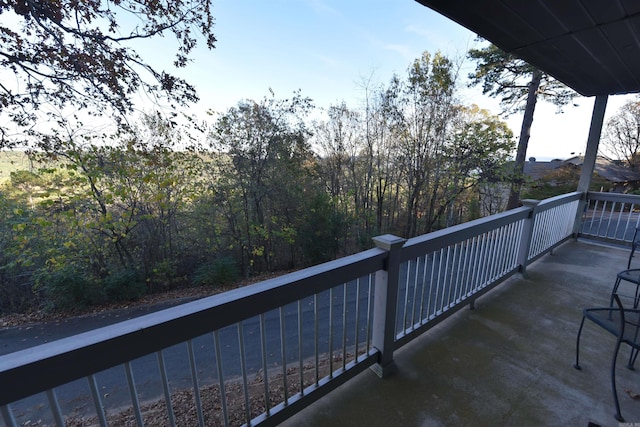 view of balcony