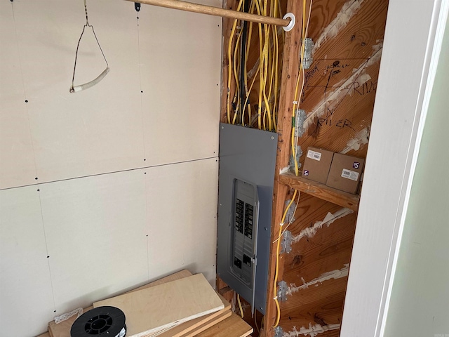 utility room with electric panel