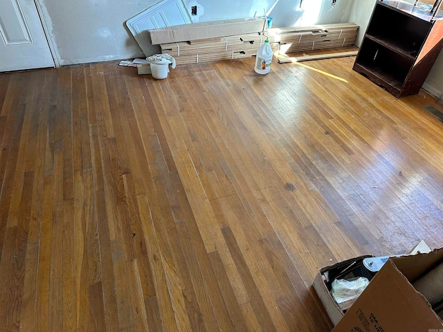 interior details with wood-type flooring