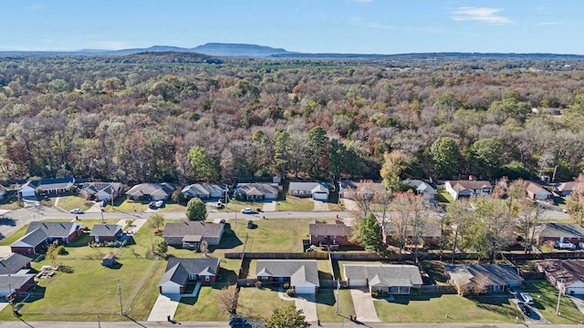 aerial view featuring a mountain view