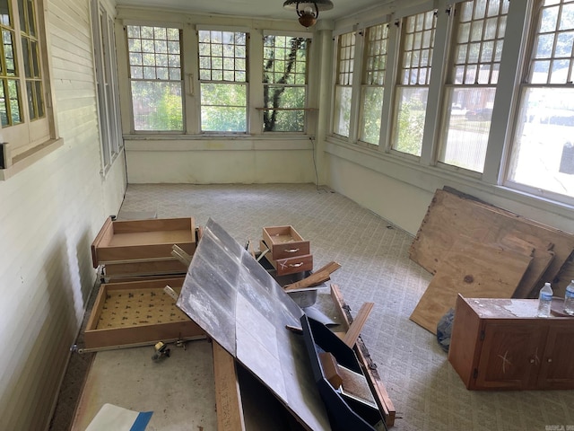 view of sunroom / solarium