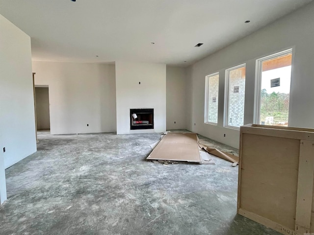 view of unfurnished living room