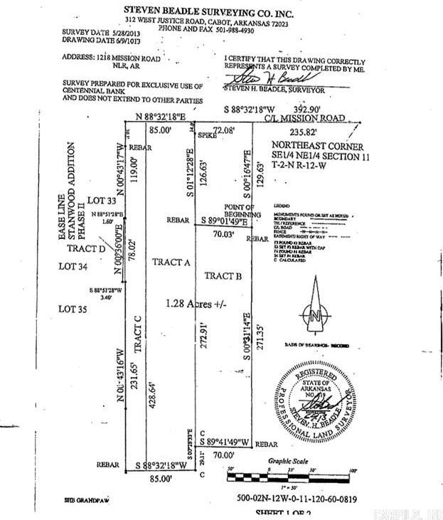 1218 Mission Rd, North Little Rock AR, 72118 land for sale