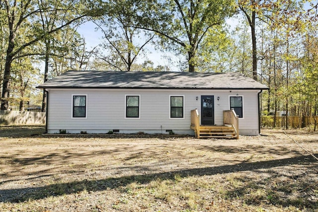 view of ranch-style home