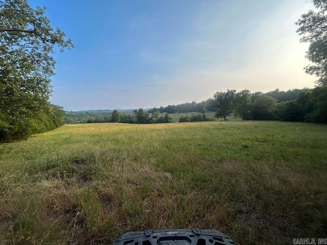 view of yard featuring a rural view