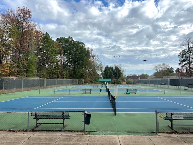 view of tennis court