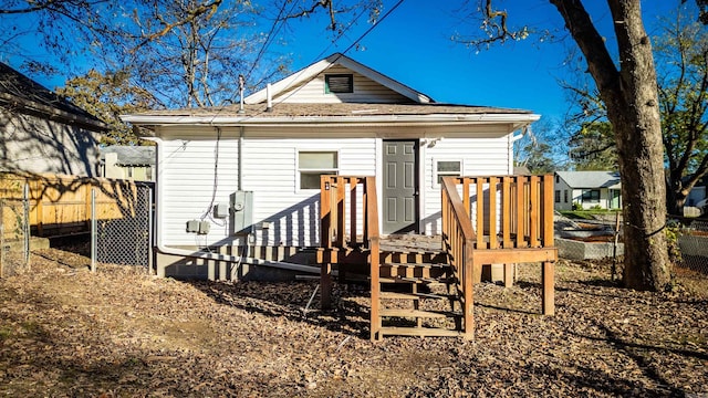 view of back of property