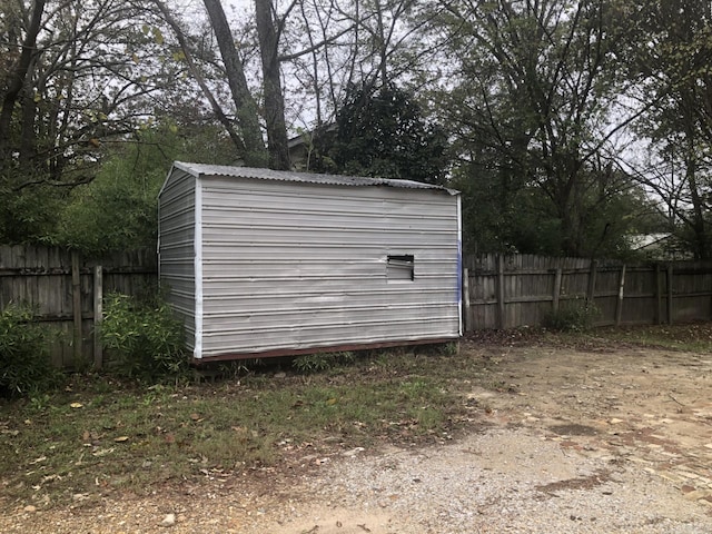 view of outdoor structure