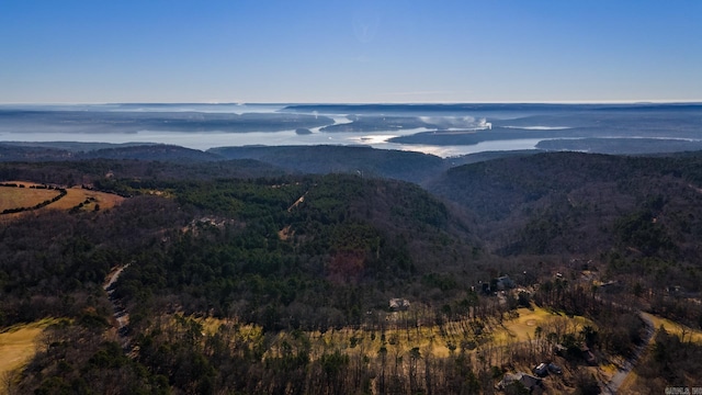 property view of mountains featuring a water view