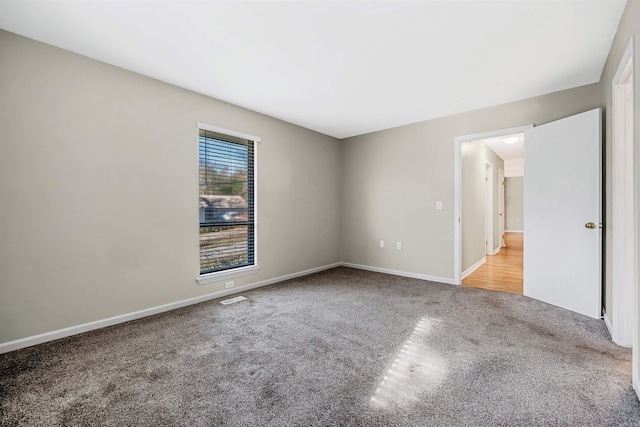 view of carpeted empty room