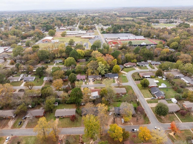 713 N Spring St, Searcy, AR 72143 - aerial view of property and surrounding area with nearby suburban area